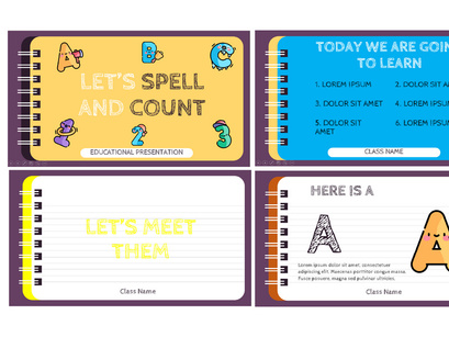 Spell and Count Presentation Template