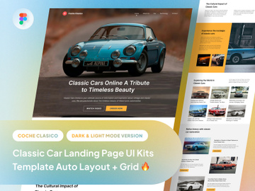 Coche Clasico - Classic Car Landing Page preview picture