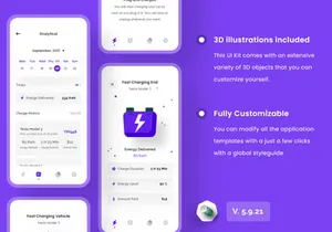 Electric Vehicles Charging App Design
