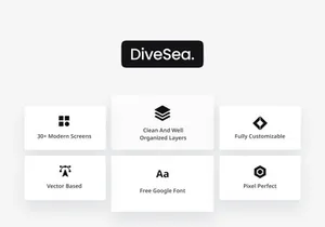 DiveSea - NFT Market Dashboard UI KIT
