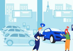 Car Dealership Vector Illustration_Pack 01