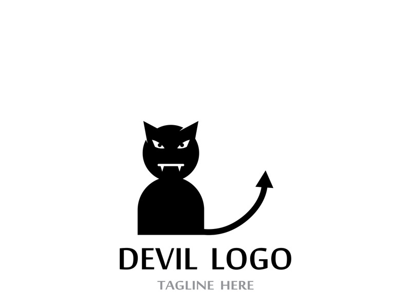 Devil logo design with a modern concept.