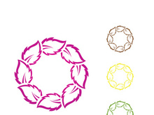 green Tree leaf  logo ecology nature element