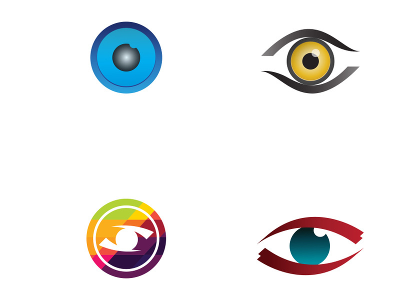 Branding Identity Corporate Eye Care vector logo design
