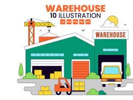 10 Warehouse Vector Illustration preview picture