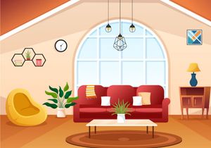 10 Home Decor Living Room Illustration