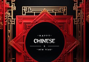 PSD 3d rendaring realistic chinese new year background bundles