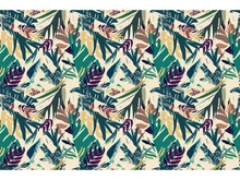 illustration features exotic jungle plants