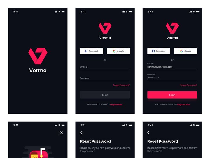 App Login Screens UI Kit