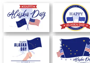 15 Happy Alaska Day Illustration