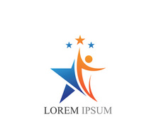 Star success people logo template