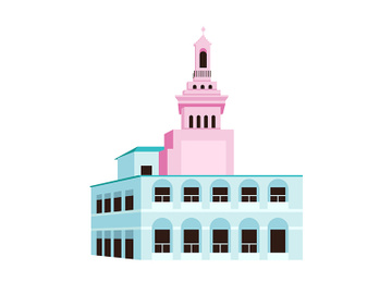 Old Havana flat color vector object preview picture