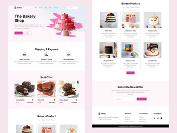 The Bakery - Bakery Shop Landing page preview picture