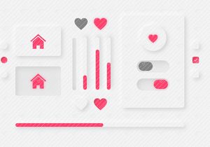Neumorphism/Skeuomorphism Design components