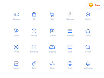 E Commerce icon set preview picture