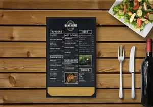 Bar  Restaurant Menu Template