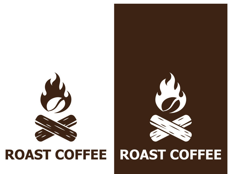 Premium coffee bean logo design.