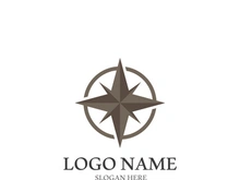 Compass logo template vector icon illustration design