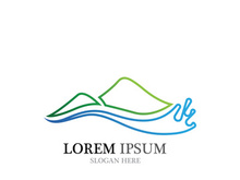 Mountain icon Logo Template Vector illustration design