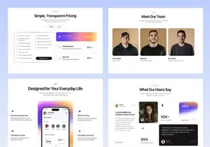 App waver v1.0 - Mobile App Landing Page Template
