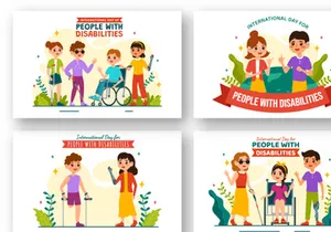 9 Day for People with Disability Illustration