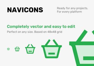 Navicons - icon set in 4 style