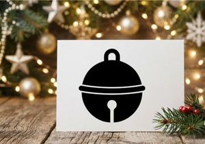 Christmas Bell Icon for Holiday Season Decorations and Greetings