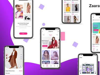 Zaara Fashion E-commerce UI Kit