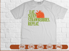 eat sleep strawberries repeat