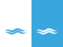 Wave beach vector illustration design logo