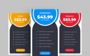 Pricing Table UI Elements Design Ver-7