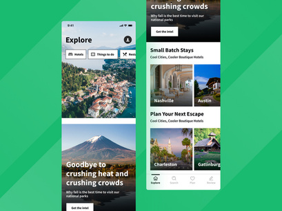 Travel and tourism mobile App UI kit - Volume 1