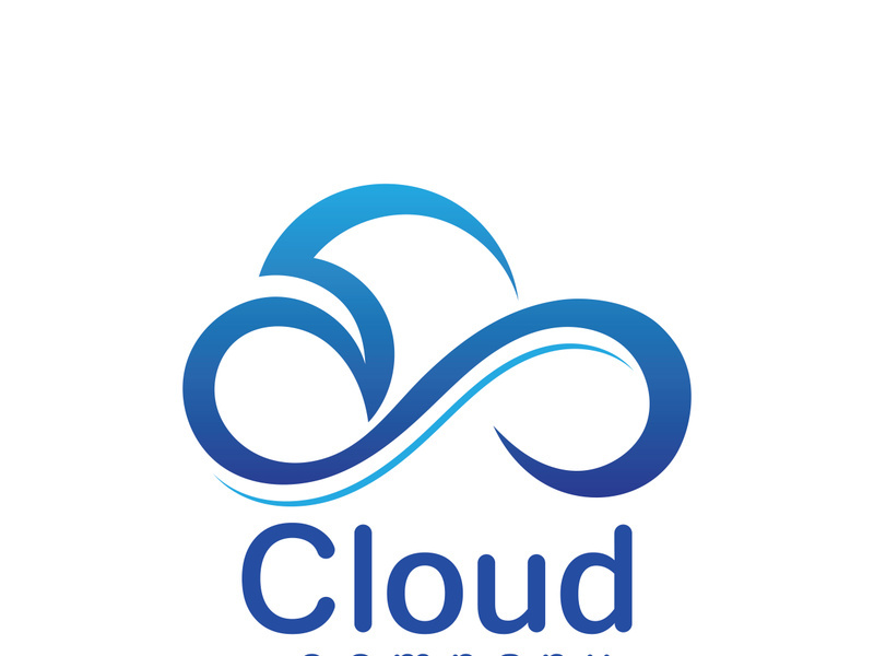 Cloud logo vector icon illustration