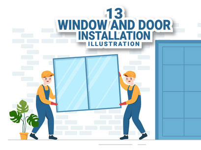 13 Window and Door Installation Service Illustration