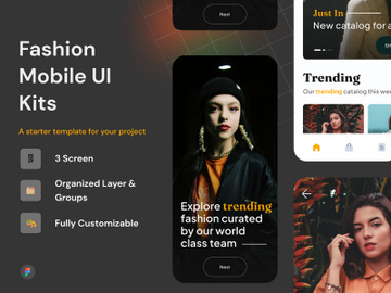 Fashion Mobile UI Kits preview picture