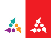 Community, network and social icon design template