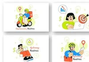 == 10 Gig Economy Realities Illustration