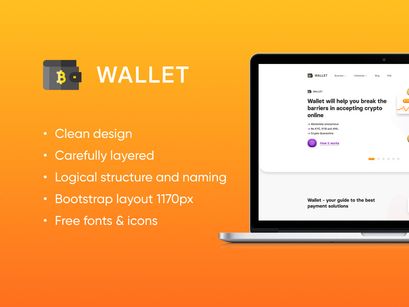 E-wallet Crypto Trading UI Template Figma Photoshop