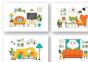 10 Living Room Illustration