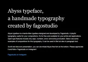 Abyss | Free Typeface