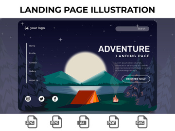 Landing Page Illustration 07 preview picture