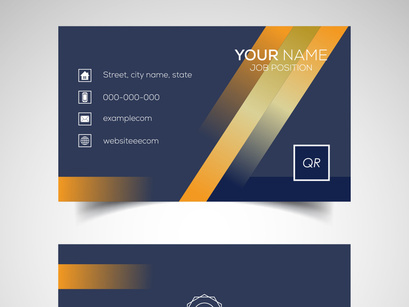 10 Double-sided creative and modern business card template. Vector illustration