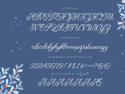Monitha beauty script font