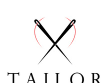 tailor logo icon illustration template combination of buttons for clothes, thread and sewing machine, for clothing product design, convection companies, fashion in vector form