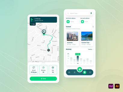 Map & Navigation 🧭 App UI Kit