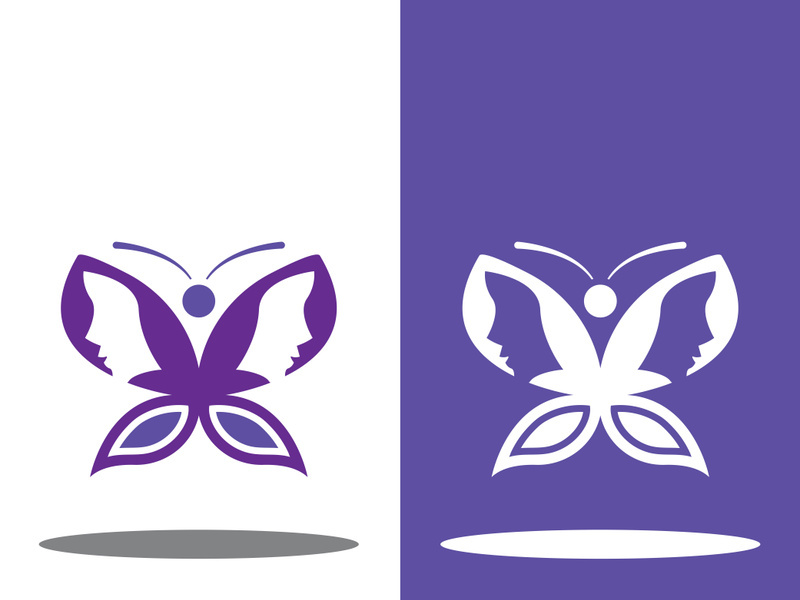 Butterfly logo icon vector design illustration
