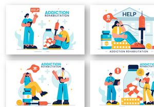 9 Addiction Rehabilitation Illustration