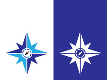 Compass logo template vector icon illustration design