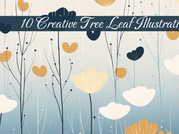 Creative tree leaf illustration Ai image preview picture