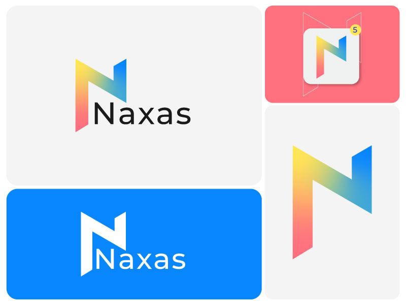 Lettermark Logo - Letter N Logo - Gradient Logo - Business Logo Design